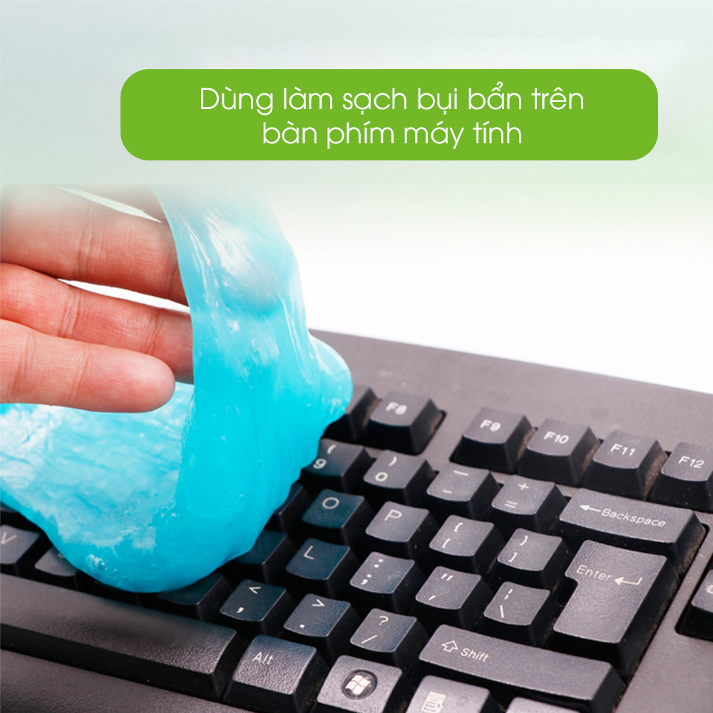 Gel vệ sinh bàn phím đa năng, vệ sinh nội thất ô tô, chất liệu tự nhiên, làm sạch bụi bẩn nhanh chóng TÂM LUÂN Chổi lau tẩm dầu - Hàng chính hãng