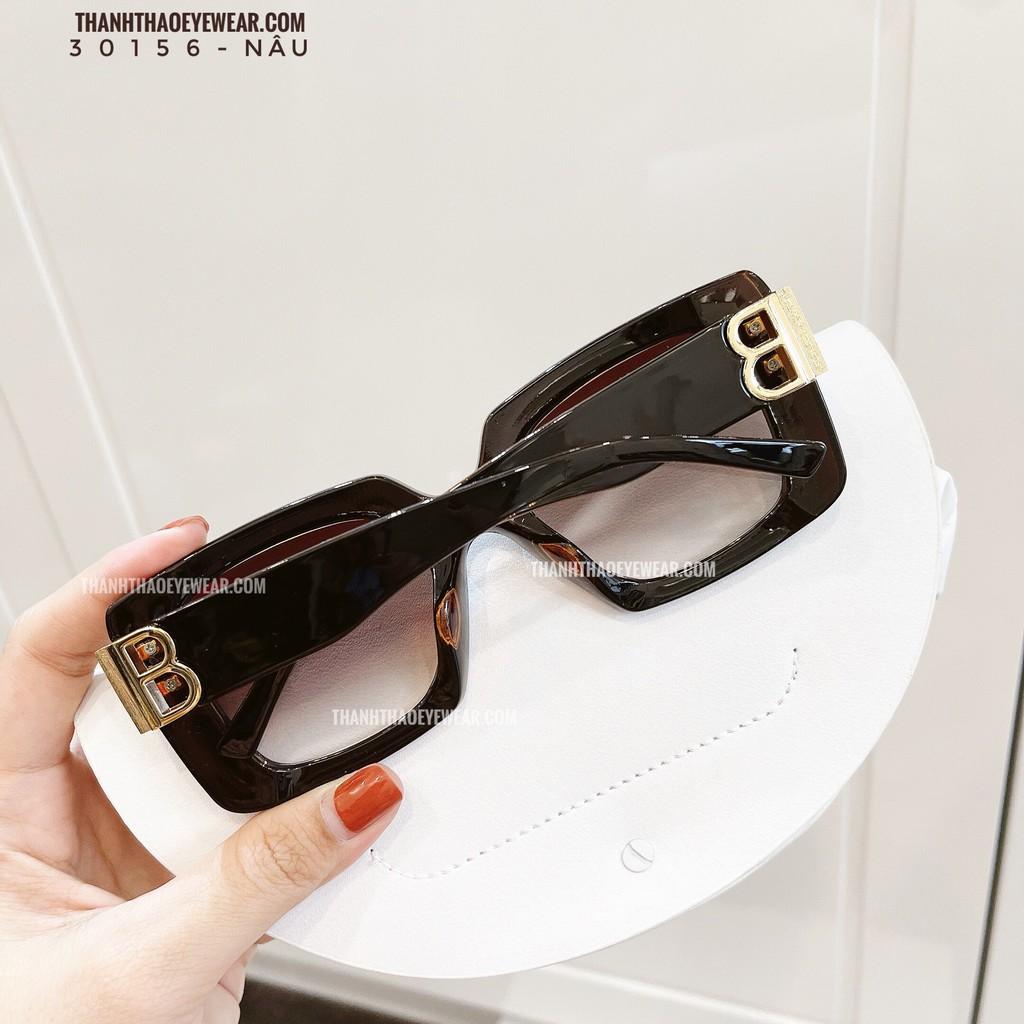 Kính Mát Kính Râm Nữ Vuông Bản To Nâu B30156 Thời Trang Cao Cấp- ThanhThao Eyewear