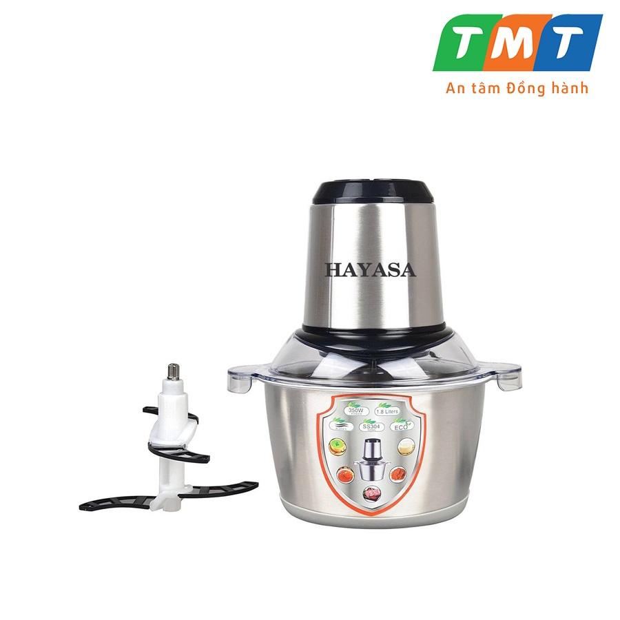 [HÀNG CHÍNH HÃNG] Máy xay thịt cối inox 304 dung tích 1.8L, 2 tầng dao 4 lưỡi xay HA-386