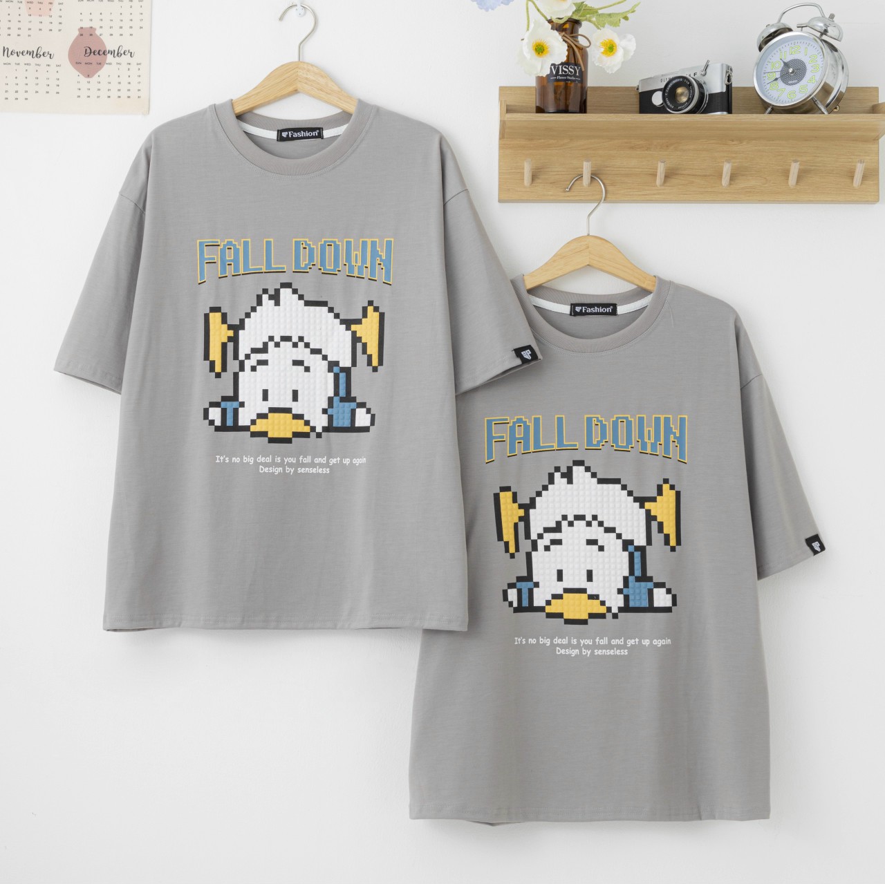 Áo Thun nam nữ chú vịt ngộ nghĩnh oversize tay lỡ áo phông unisex Miashop