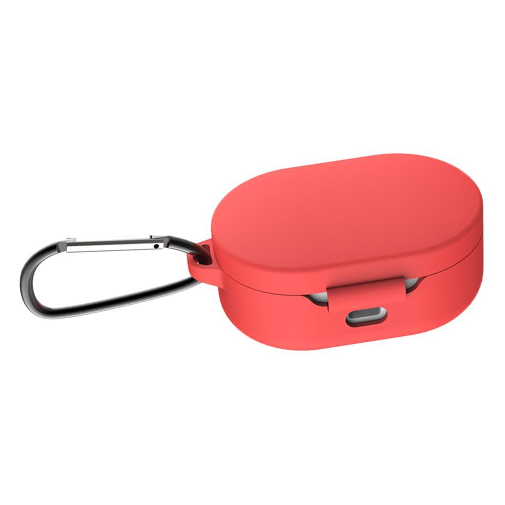 2 lot Silicone Earphone Cover for Redmi Airdots Shockproof Red+White