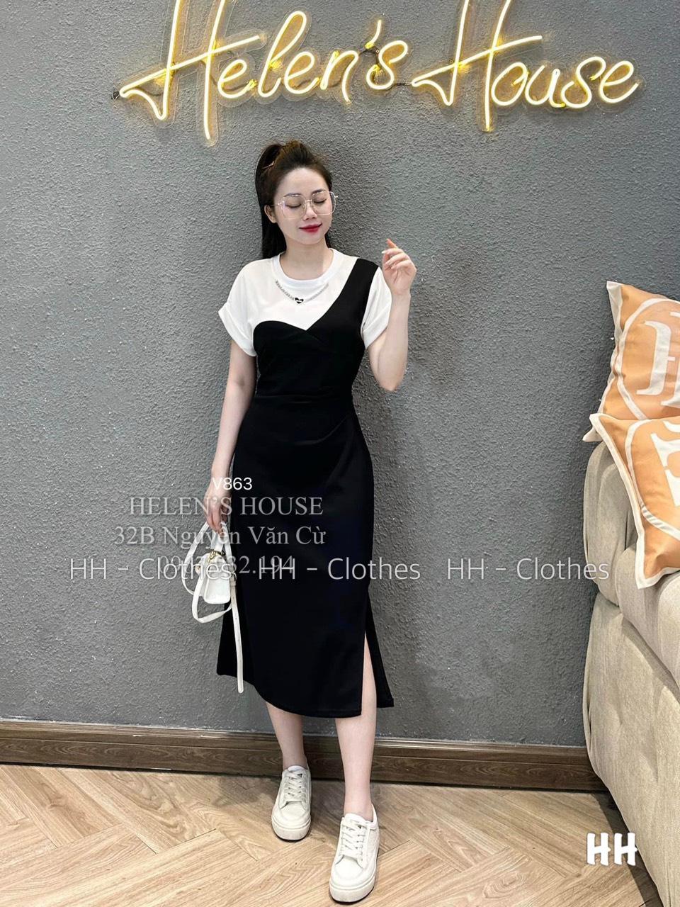 VÁY ĐI CHƠI, VÁY SUÔNG, VÁY YẾM PHA CỔ XÍCH CỰC HOT