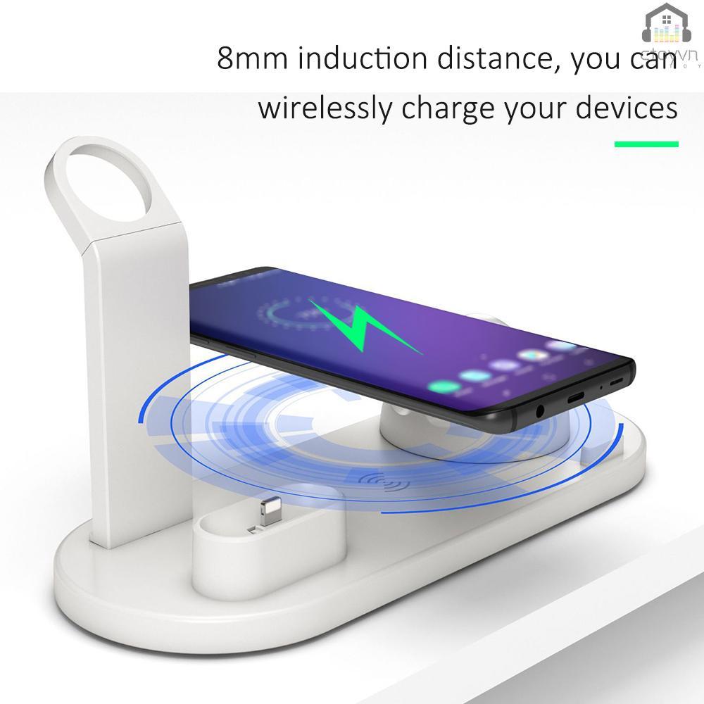 Đế sạc không dây đa năng 3 trong 1 cho đồng hồ thông minh iOS