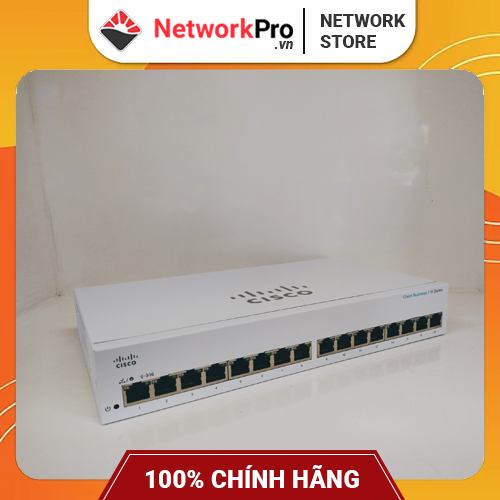 Switch Cisco CBS110-16T-EU Chính Hãng 16-port GE