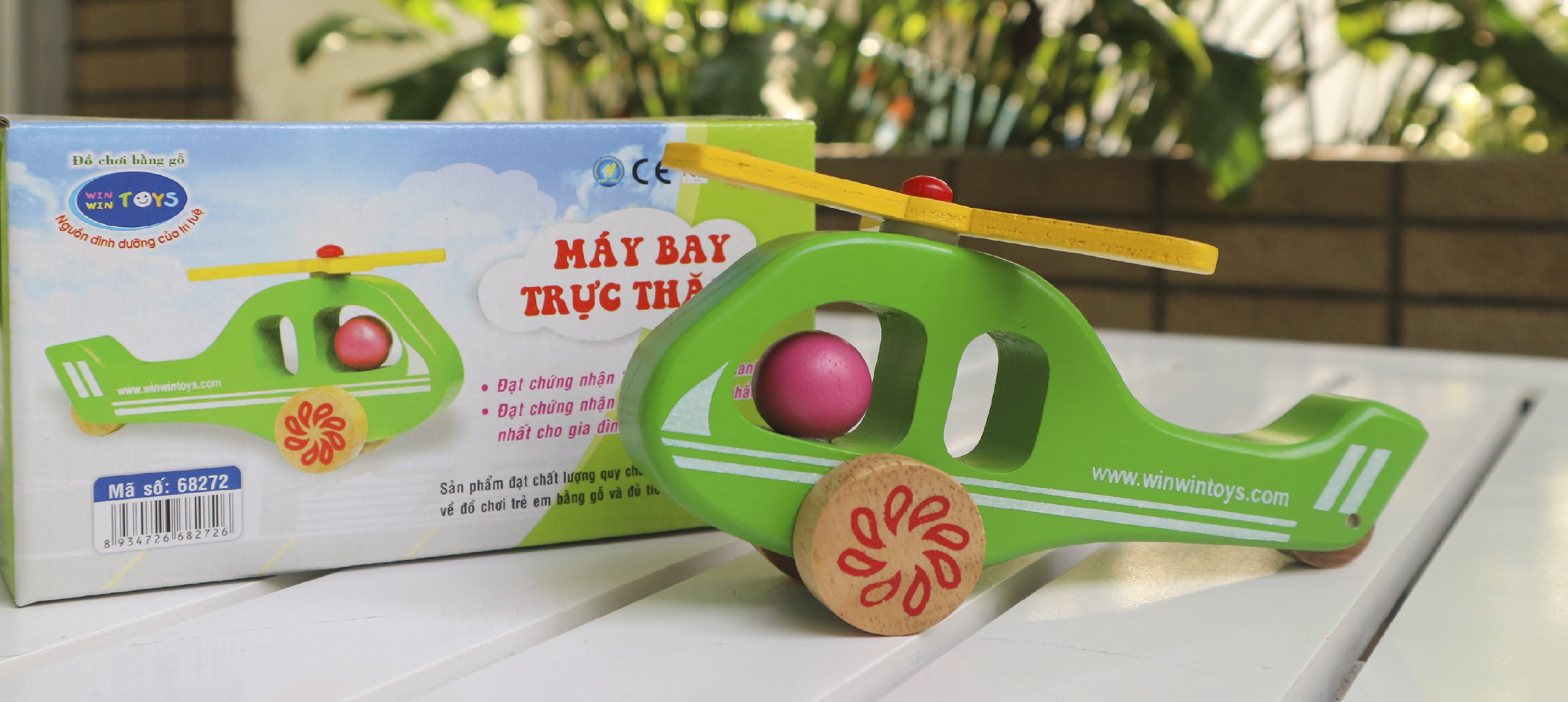 Đồ chơi mô hình xe, Máy bay trực thăng - Đồ chơi gỗ Winwintoys