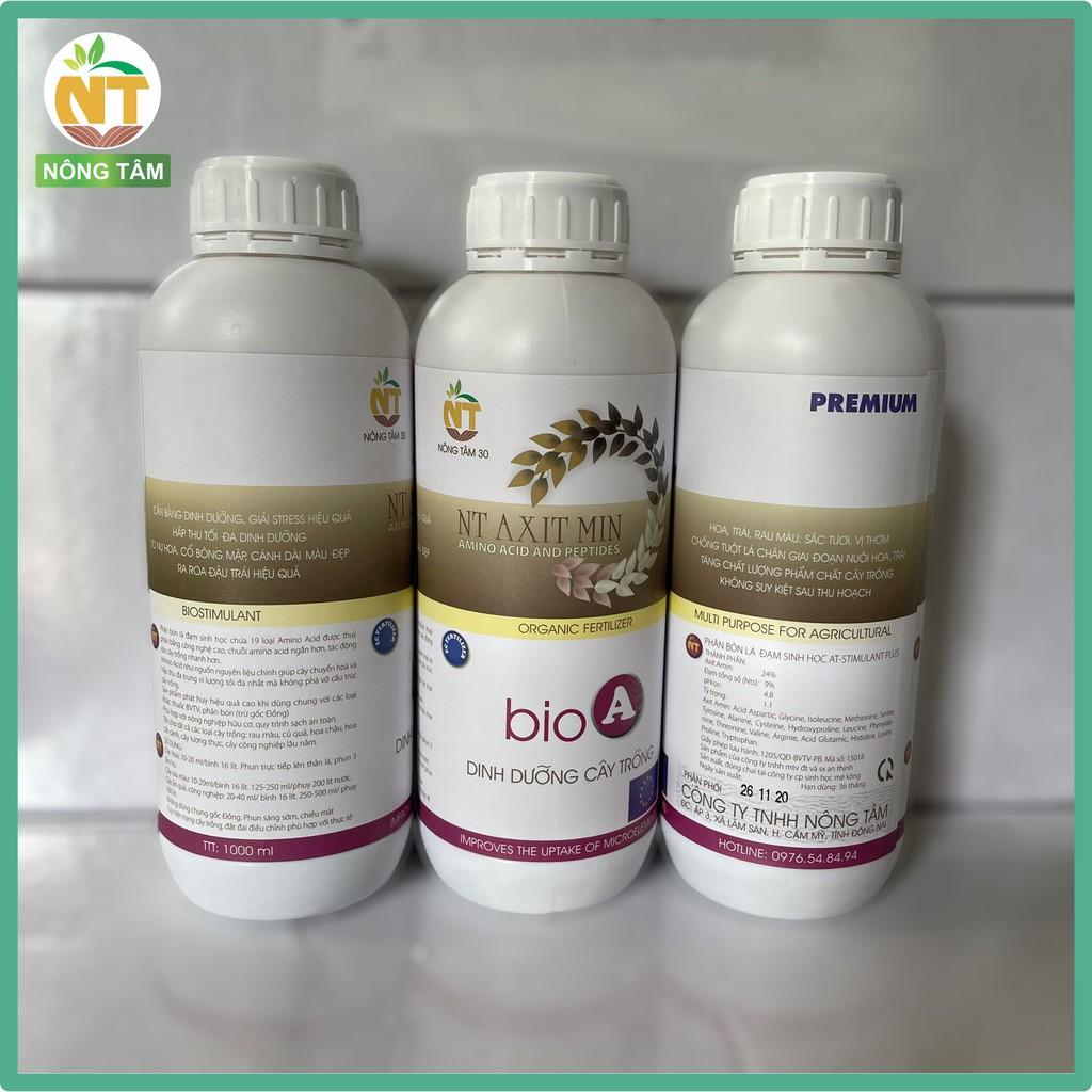Phân bón lá đạm Axit Amin bổ sung dinh dưỡng cho rau màu, hoa cảnh, cây ăn quả, chai 1000ml