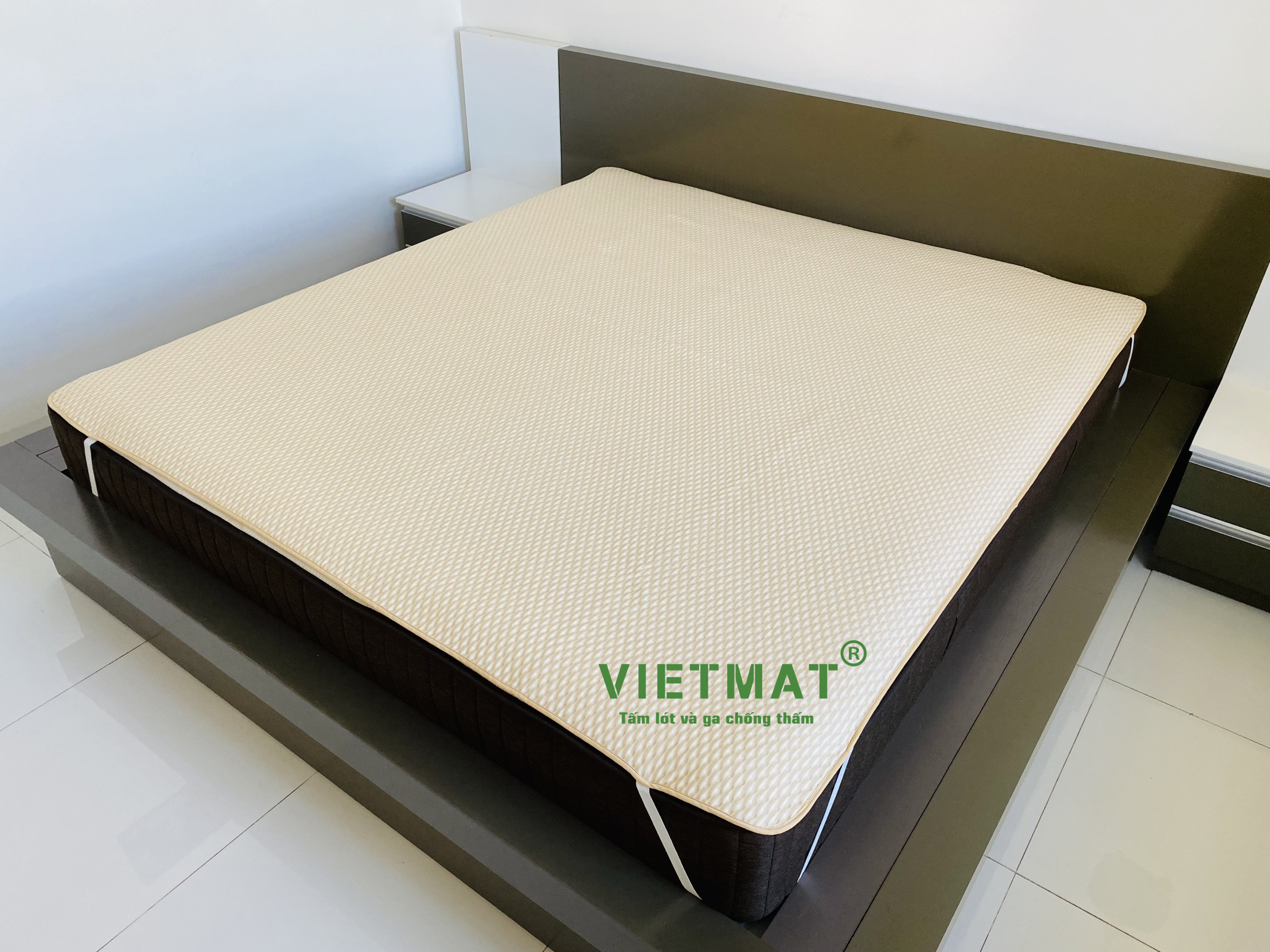 Size trải giường Tấm lót chống thấm cho bé cotton 4 lớp SIÊU VIỆT (SUPERMAT)