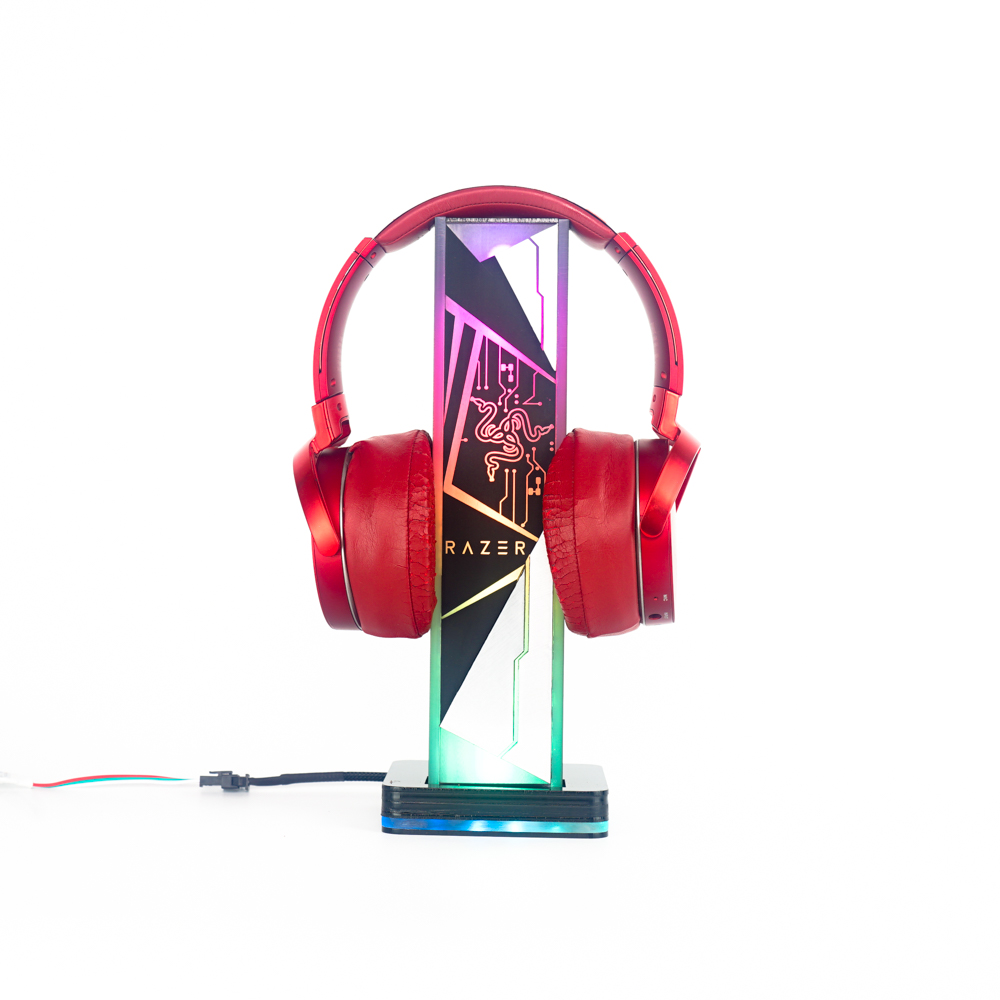 Giá treo tai nghe Razer Pro LED RGB Custom Handmade