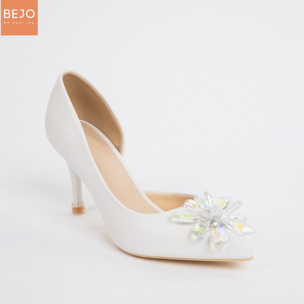 GIÀY CƯỚI - GIÀY CÔ DÂU BEJO H51 HOA PHA LÊ - WEDDING SHOES