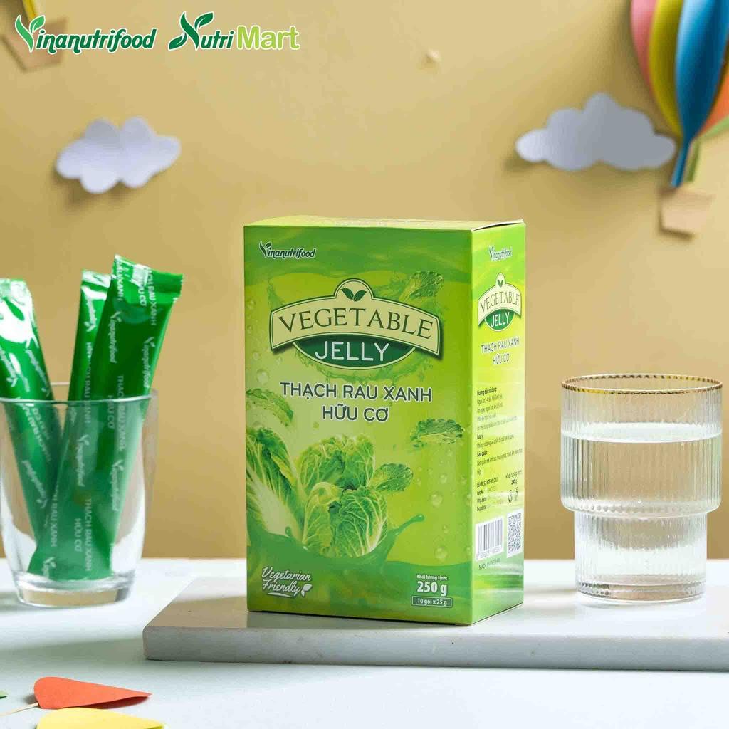 Thạch Rau Xanh Hữu Cơ Vinanutrifood, Bổ sung chất xơ từ rau xanh dưới dạng thạch, ngon dễ sử dụng