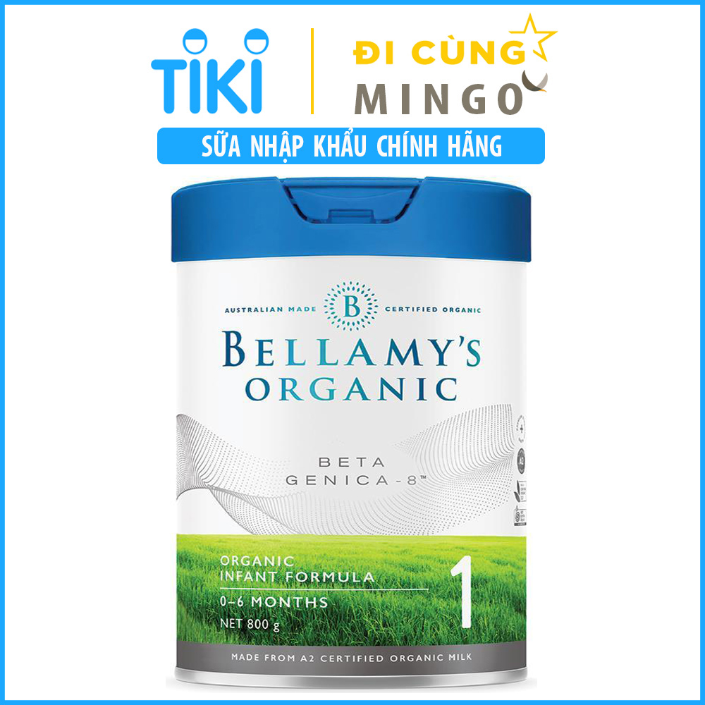 Sữa hữu cơ Bellamy's Organic Beta Genica 8+ số 1 (350g) - Nhập khẩu Úc