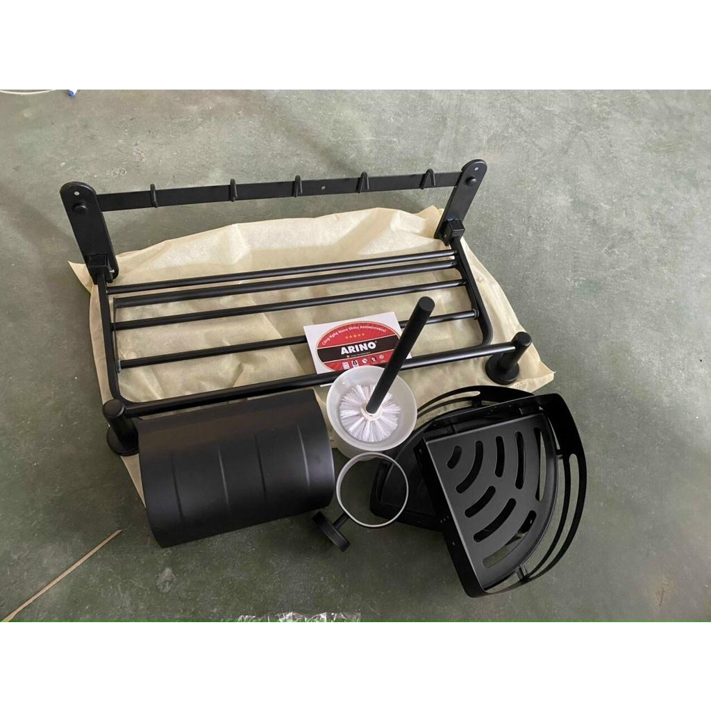 BỘ PHỤ KIỆN NHÀ TẮM 5 MÓN MÀU ĐEN