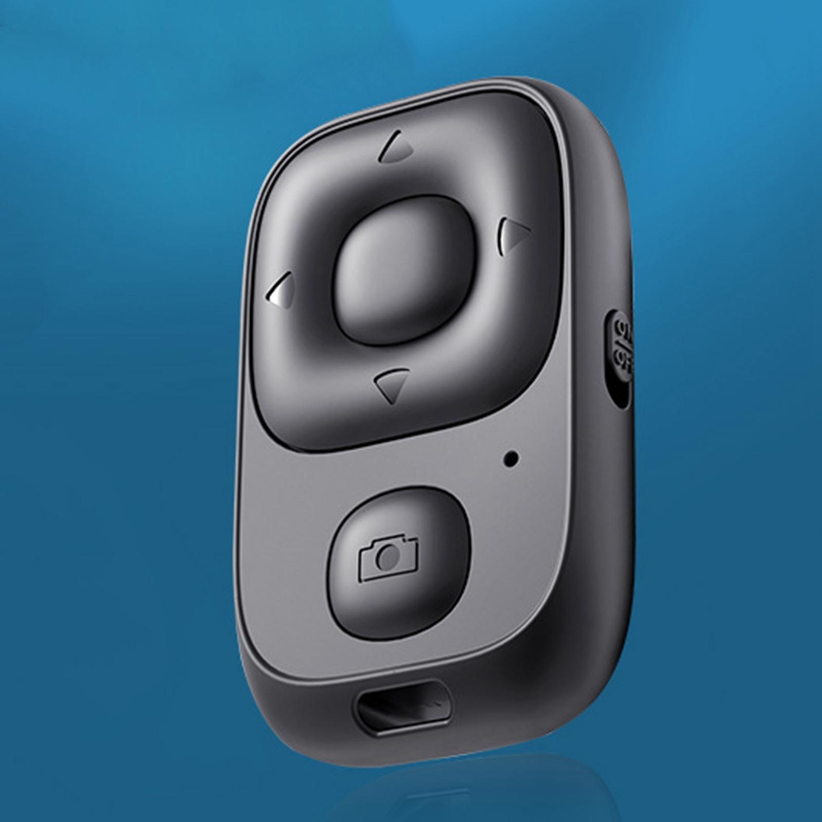Bluetooth Camera Shutter Remote Selfie Button Accessories Black