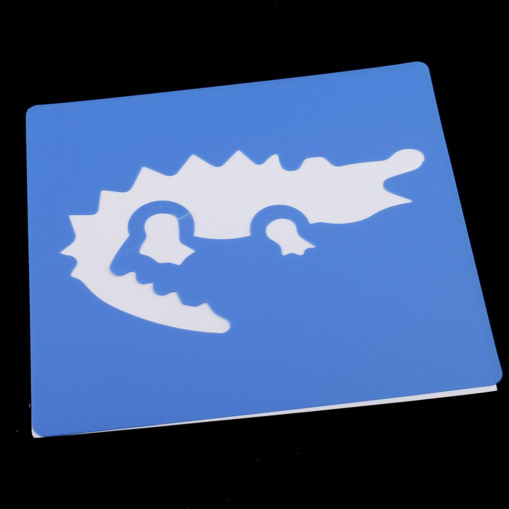 6 Cái/bộ Vẽ Bản Mẫu Stencils Thước Dành Cho Trẻ Em Đồ Trang Trí 14X15 Cm Số 1