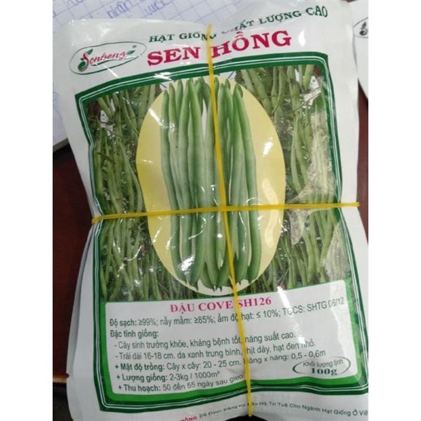 Hạt giống đậu cove (đậu que) Sen Hồng 100g