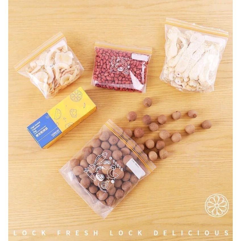 PVN31208 Set 3 Hộp Túi Zip Đựng Thực Phẩm Có Khóa Đủ Cỡ Sealed Bag Thông Minh T2