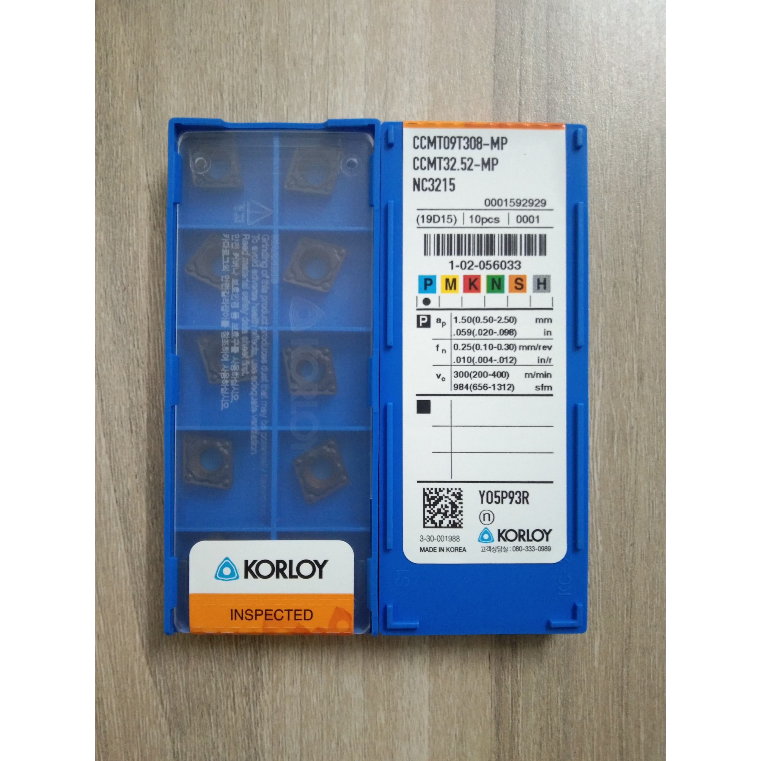 Mũi dao hợp kim CCMT09T308-MP NC3215