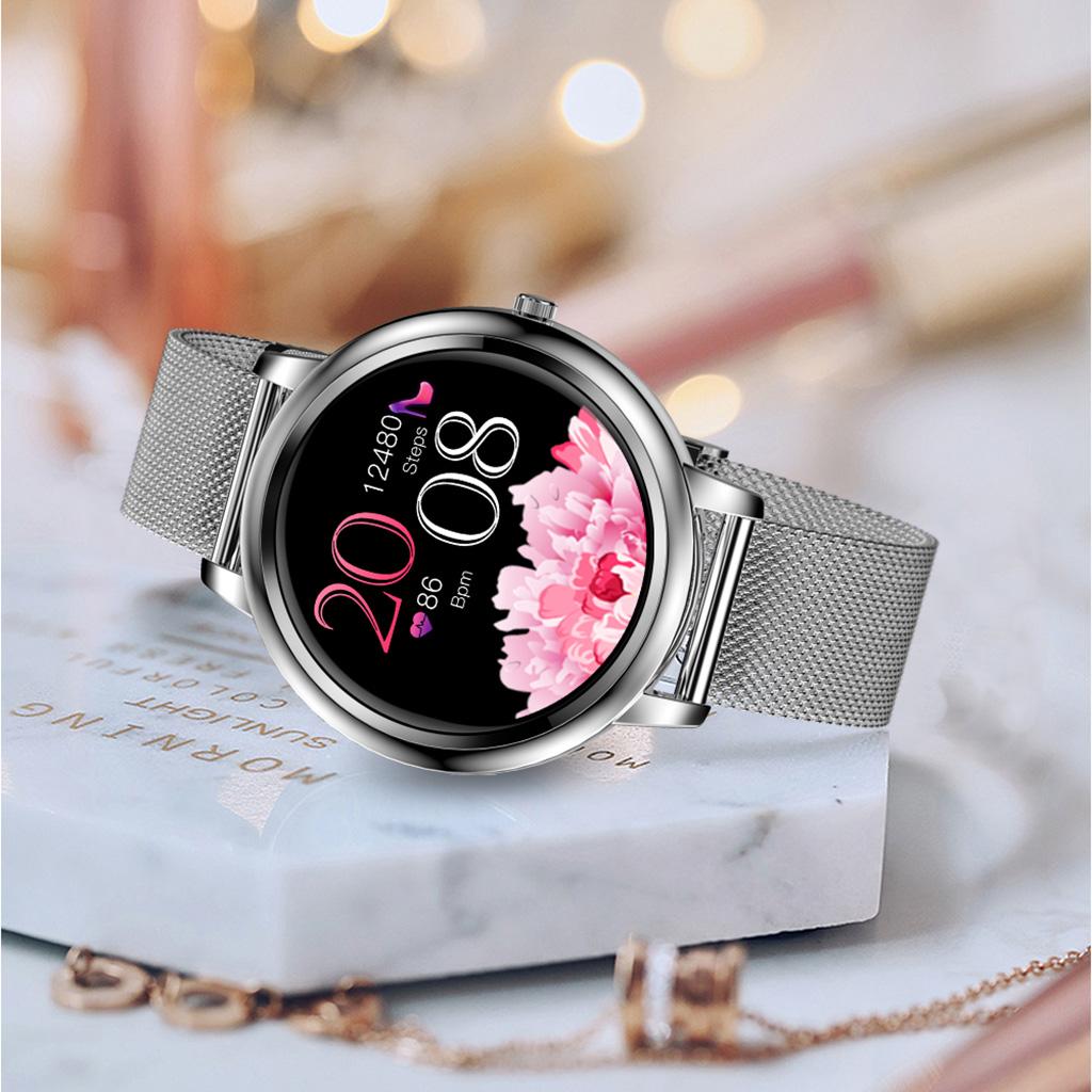 Smart Watch for Women Elegant Smartwatch with Heart Rate Calories