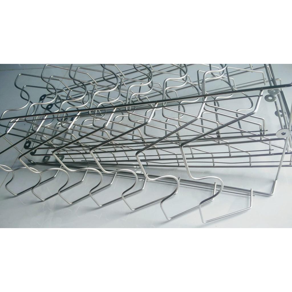 Giá kệ cài vung xoong nồi inox dày chắc chắn
