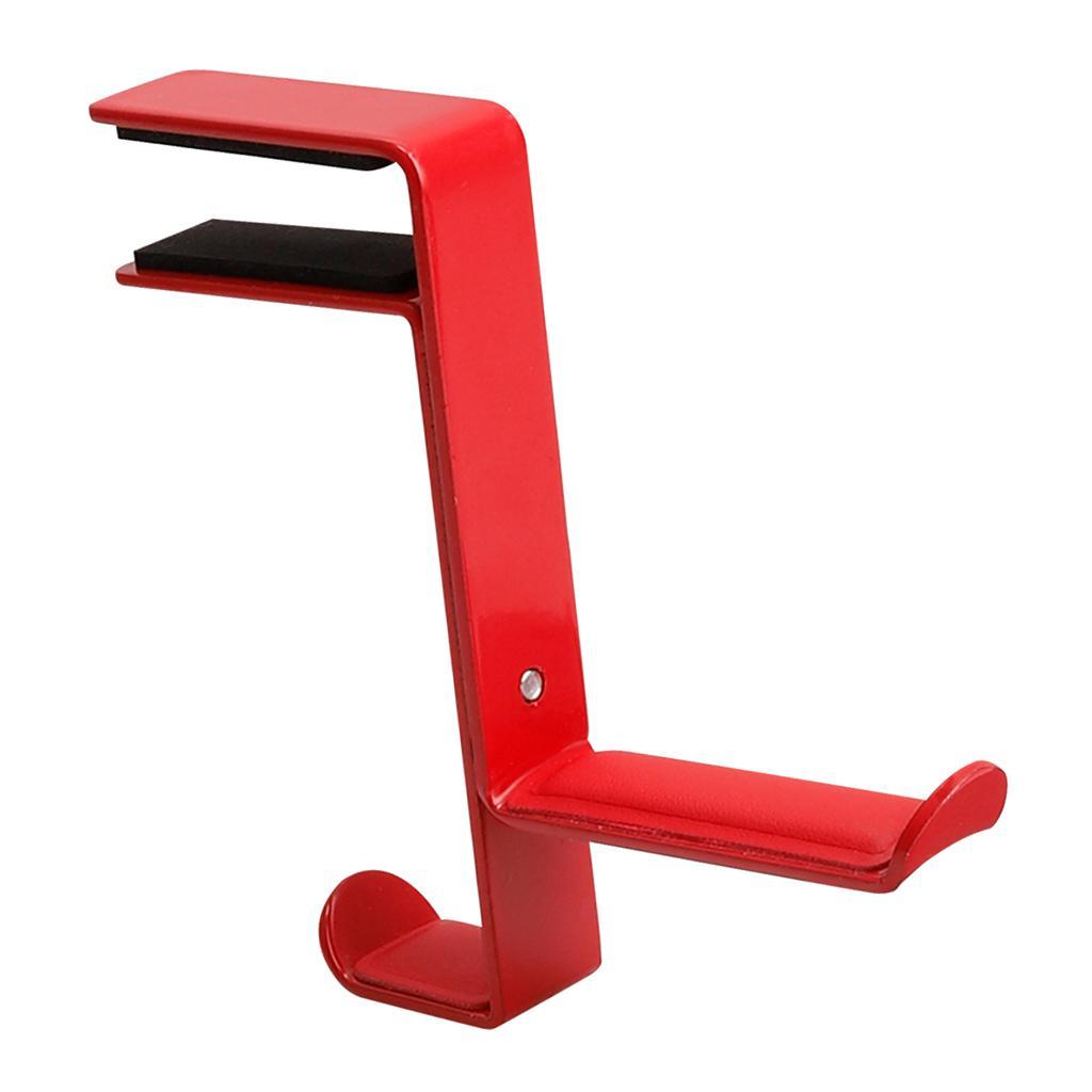 Headphone stand hanger hook headset clever under desk with curved end