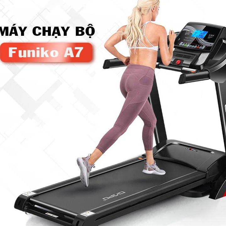 Máy chạy bộ,máy chạy bộ tại nhà Funiko A7 có máy rung đai massage giảm mỡ bụng gấp gọn tiết kiệm điện năng
