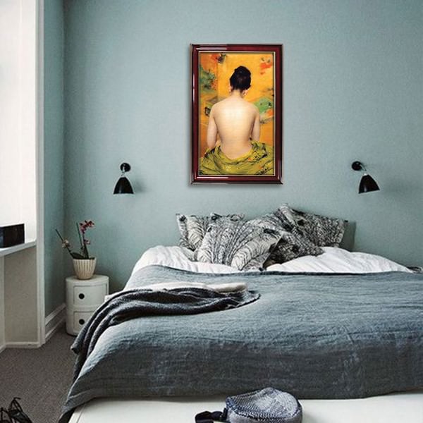 Tranh Trang Trí Phòng Ngủ Bán Nude Canvas W1147 (Size