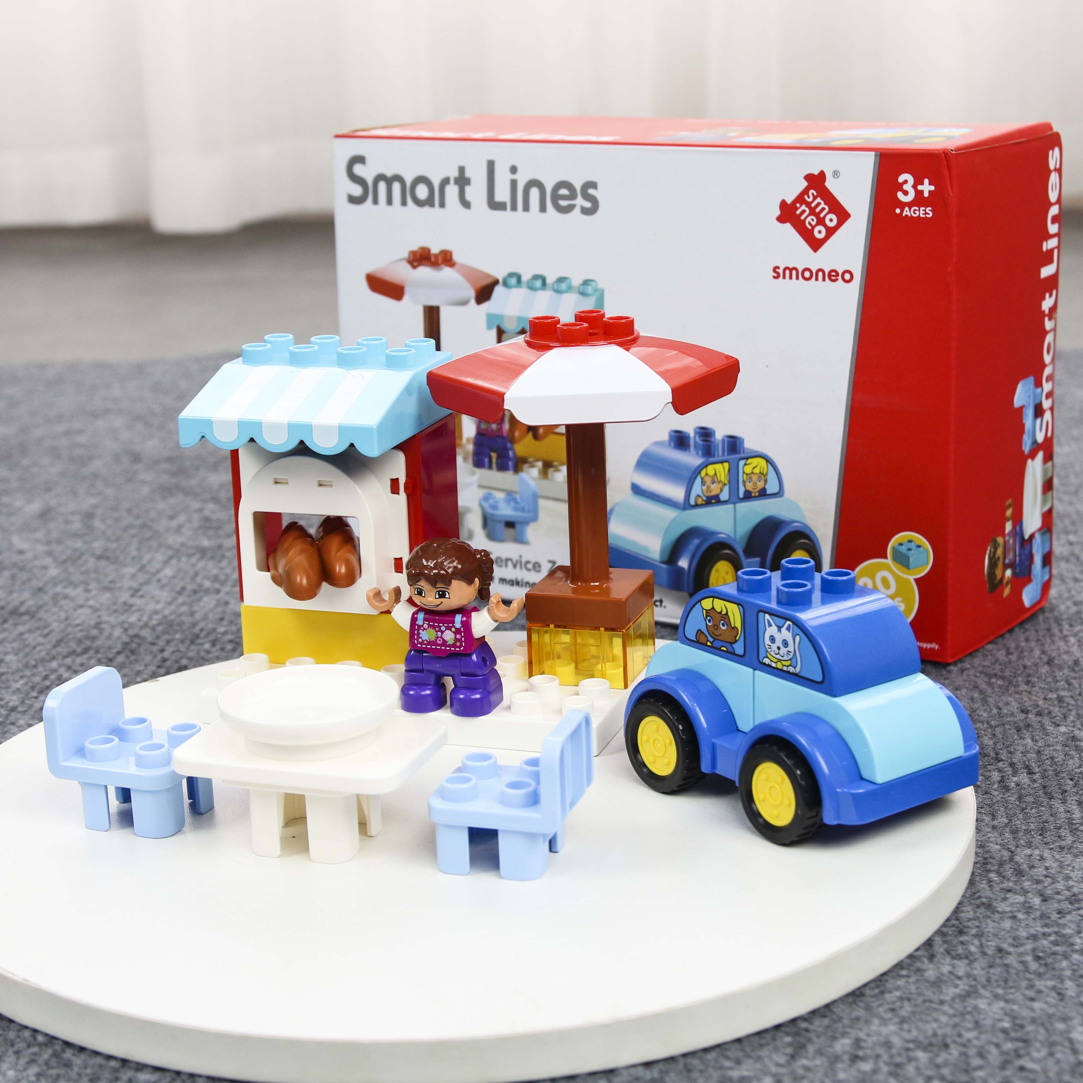 Bộ đồ chơi lắp ghép xếp hình Smoneo Duplo - 20 mảnh ghép Toyshouse - 77002