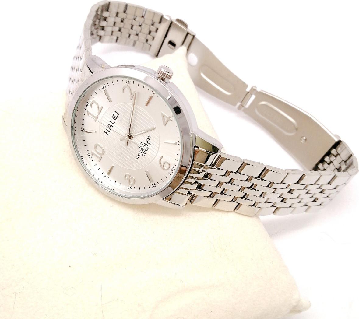 Đồng hồ Nam Halei - HL484 Dây trắng