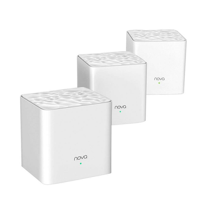 Bộ 3 Cái Phát Wifi Dạng Lưới Mesh Tenda Nova MW3 AC1200 - Hàng Nhập Khẩu