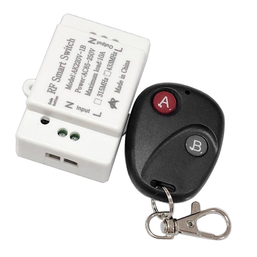Bộ Chuyển đổi Rơle điều Khiển Từ Xa Không Dây AC 85-250V RF + Bộ Thu