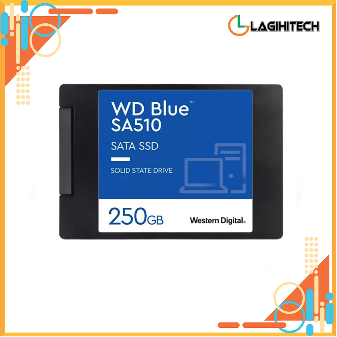 Ổ Cứng SSD Western Digital Blue 250GB SA510 3D-NAND 2.5 inch SATA iii Model G3B0A mới 2023 - Hàng Chính Hãng