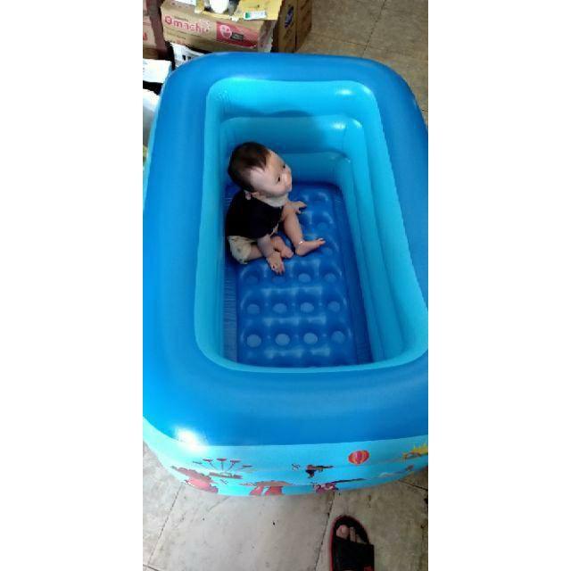 BỂ BƠI 3 TẦNG 1.5M CÓ ĐÁY CHỐNG TRƯỢT VÀ VAN XẢ NƯỚC