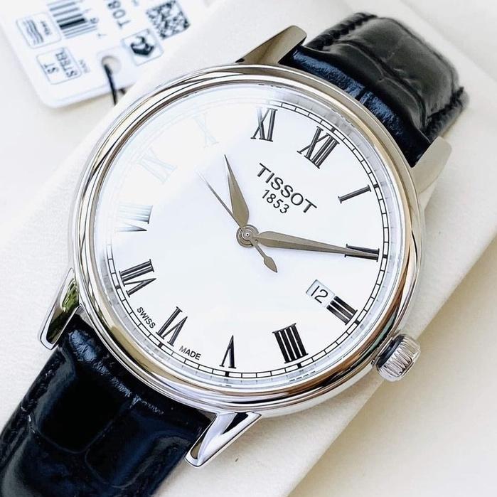 Đồng Hồ Nam Tissot T0854101601300 dây da đen mặt La mã (Size 40mm)