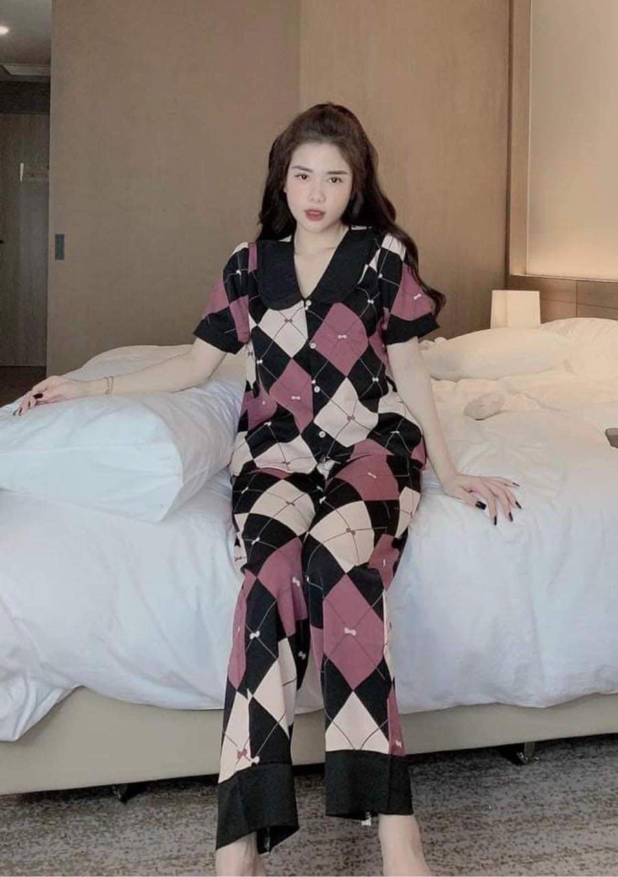 Bộ Đồ Ngủ Nữ Pijama - Vải Lụa Mango Loại 1 Cao Cấp