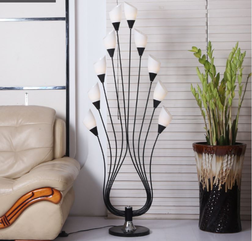 Đèn đứng MONSKY ADELIA 10 nhánh trang trí nội thất hiện đại - kèm bóng LED