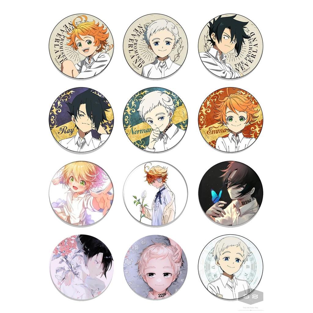 Huy hiệu Anime The Promised Neverland - Miền Đất Hứa 5,8cm