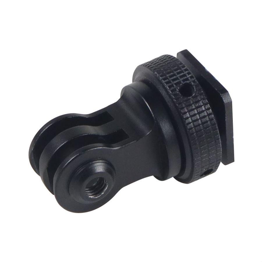 360 Xoay Bộ chuyển đổi giày lạnh Chân máy Chân máy 1/4 "3/8" cho GoPro Black Mini 11 12 Hành động 3 2 Máy ảnh màn hình lồng máy ảnh LED