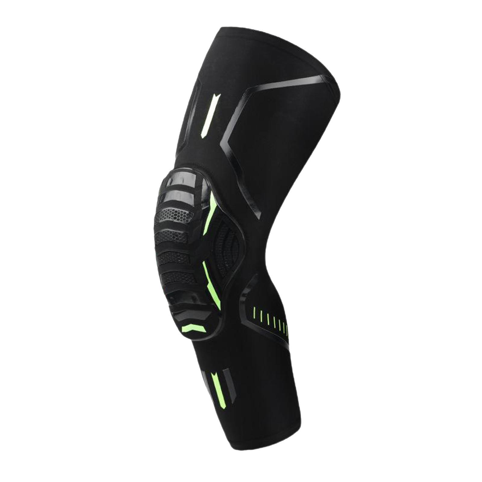 2xSkating Cycling Bike Adult Safety Guards Elbow Knee Pads Basketball Knee Black XL