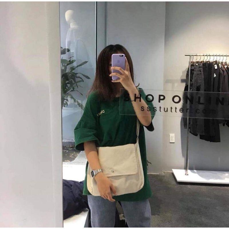 Hình ảnh Túi tote vải bố đựng đồ canvas phong cách Hàn Quốc