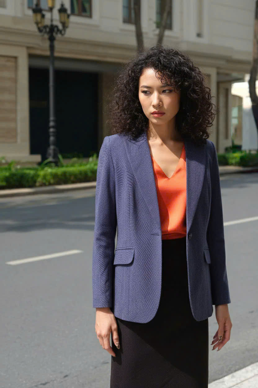 Áo Vest Blazer Linen Hải Nham thời trang thiết kế Hity Top155