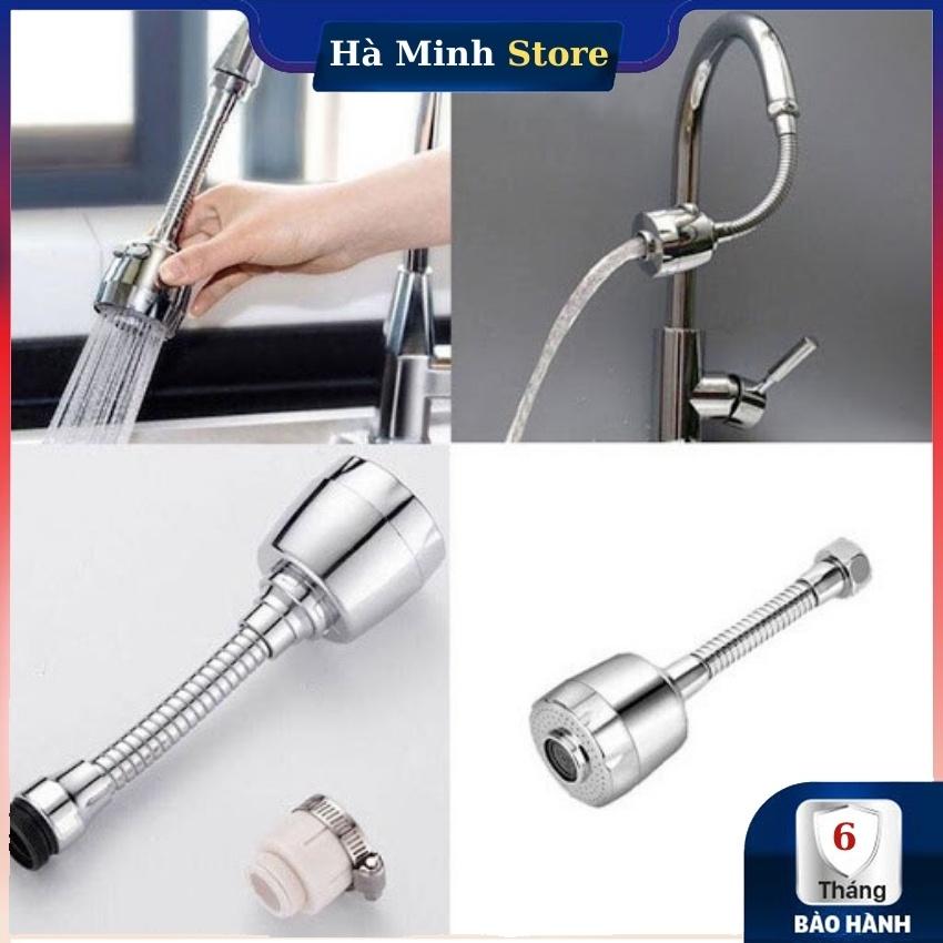 Đầu Nối Vòi Rửa Chén Bát Tăng Áp Xoay 360 Độ Inox, 2 Chế Độ - Đầu Nồi Vòi Bồn Nước Rửa Chén Thông Minh