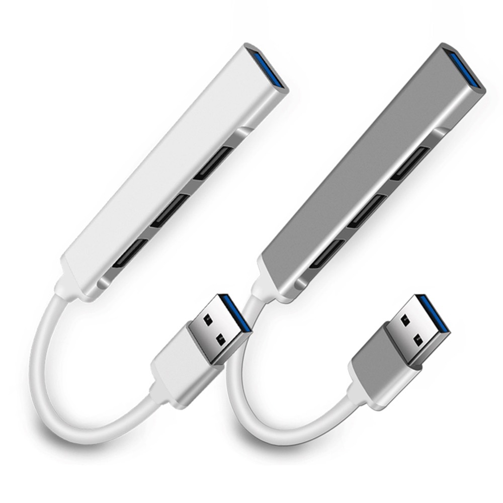 Bộ Chia Cổng Hub USB 4 Port 3.0 Chất Liệu Vỏ Nhôm Tốc Độ Truyền Tải Dữ Liệu Cao Hỗ Trợ Đa Nền Tảng
