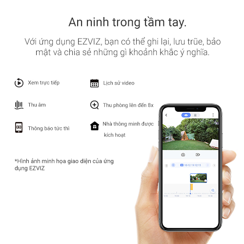 Tăng Pin NLMT-Camera Wi-Fi EZVIZ BC1C Pin Sạc 7800mAh, Bộ Nhớ Trong 32GB, Ngoài Trời-Hàng Chính Hãng