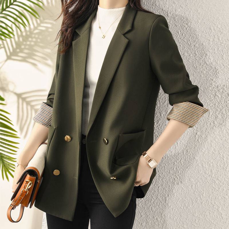 Áo blazer cổ tay caro (size S)