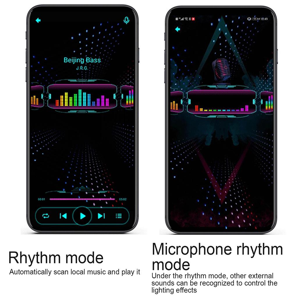 Smart DJ Bluetooth LED Glasses Club Party DIY Eye Glasses Sports Creative