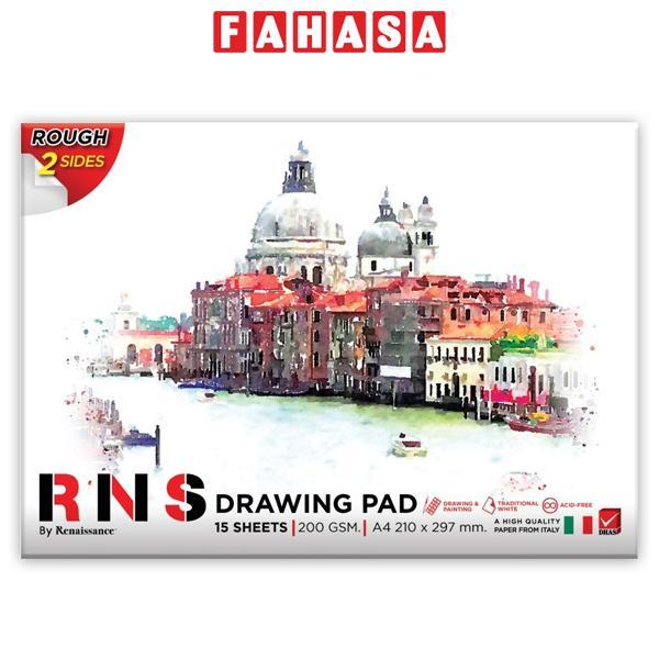 Tập Vẽ 2 Mặt Sần A4 - Renaissance (15 Tờ)