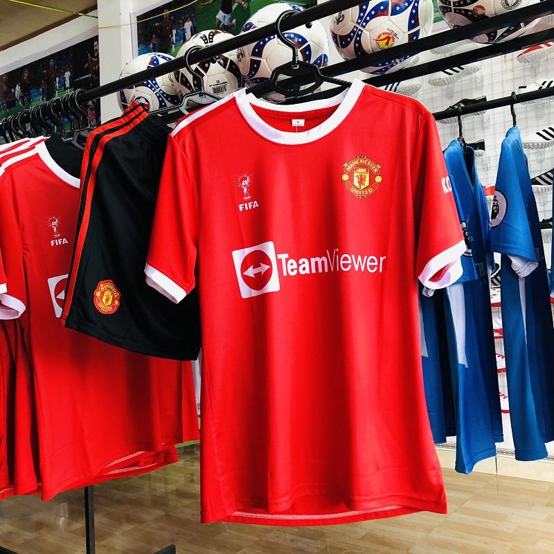 Set bộ bóng đá thể thao thun thái CLB Manchester United đỏ