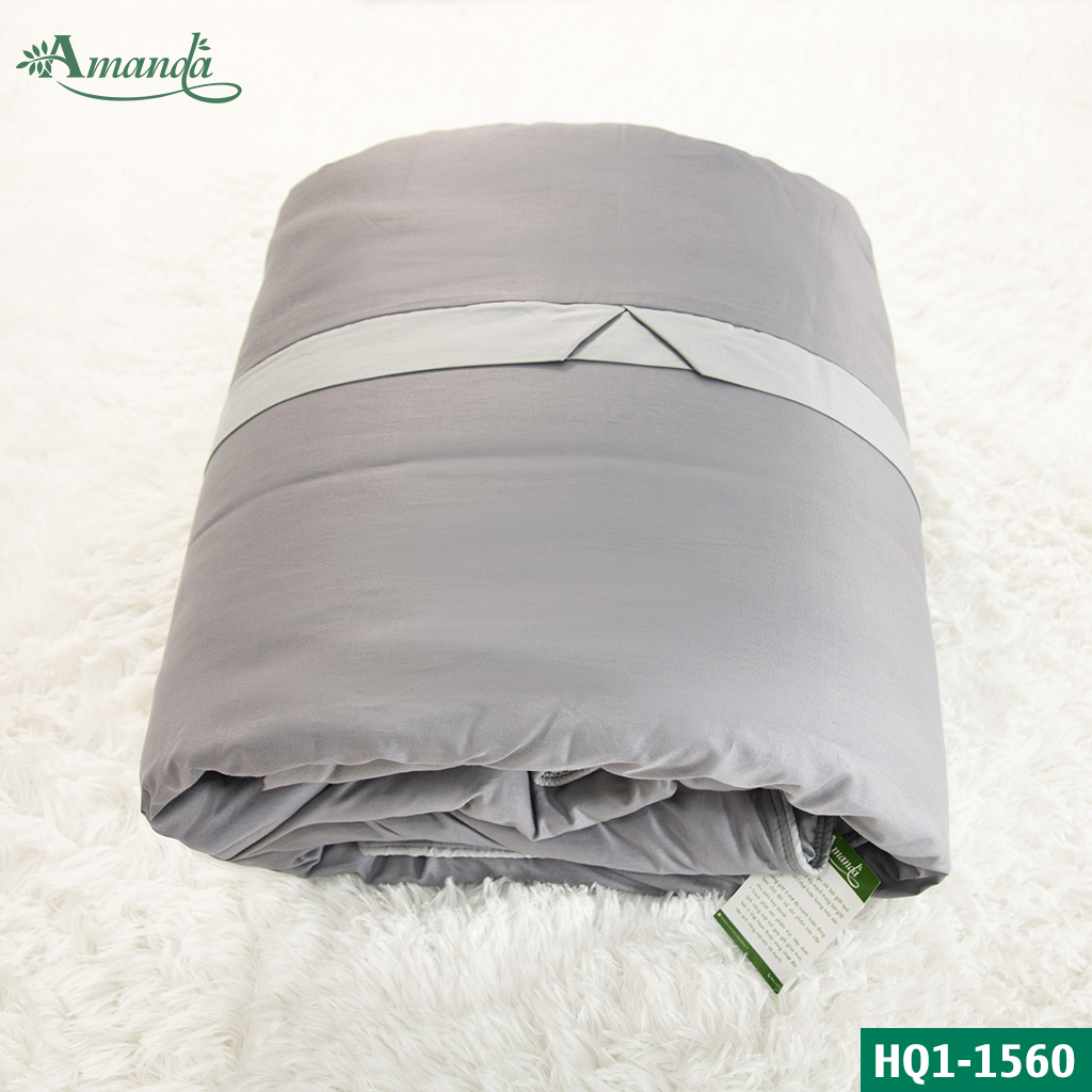 Mền hè cotton satin Hàn Quốc kích thước 2mx2m2 mát mịn không xù lông Amanda
