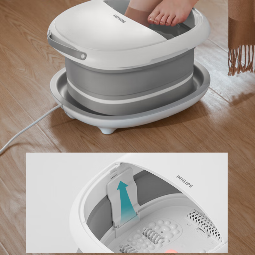 Bồn ngâm chân massage thương hiệu cao cấp Philips  PPM3101F - Hàng Chính Hãng