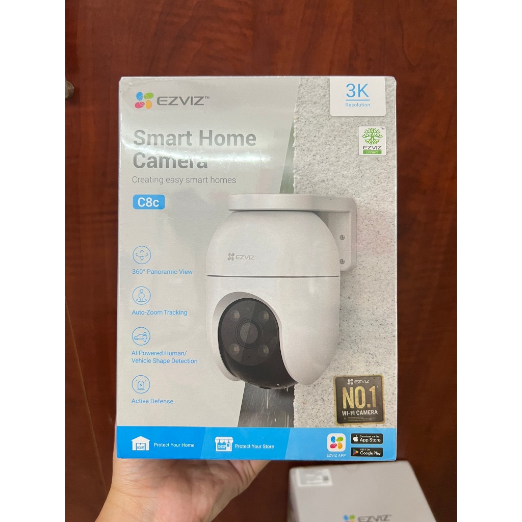 Camera IP Wifi PTZ Ngoài Trời Ezviz C8C Full Color Hồng Ngoại 30 Mét Có Dây Nối Nguồn Dài 1,5M - Hàng Chính Hãng